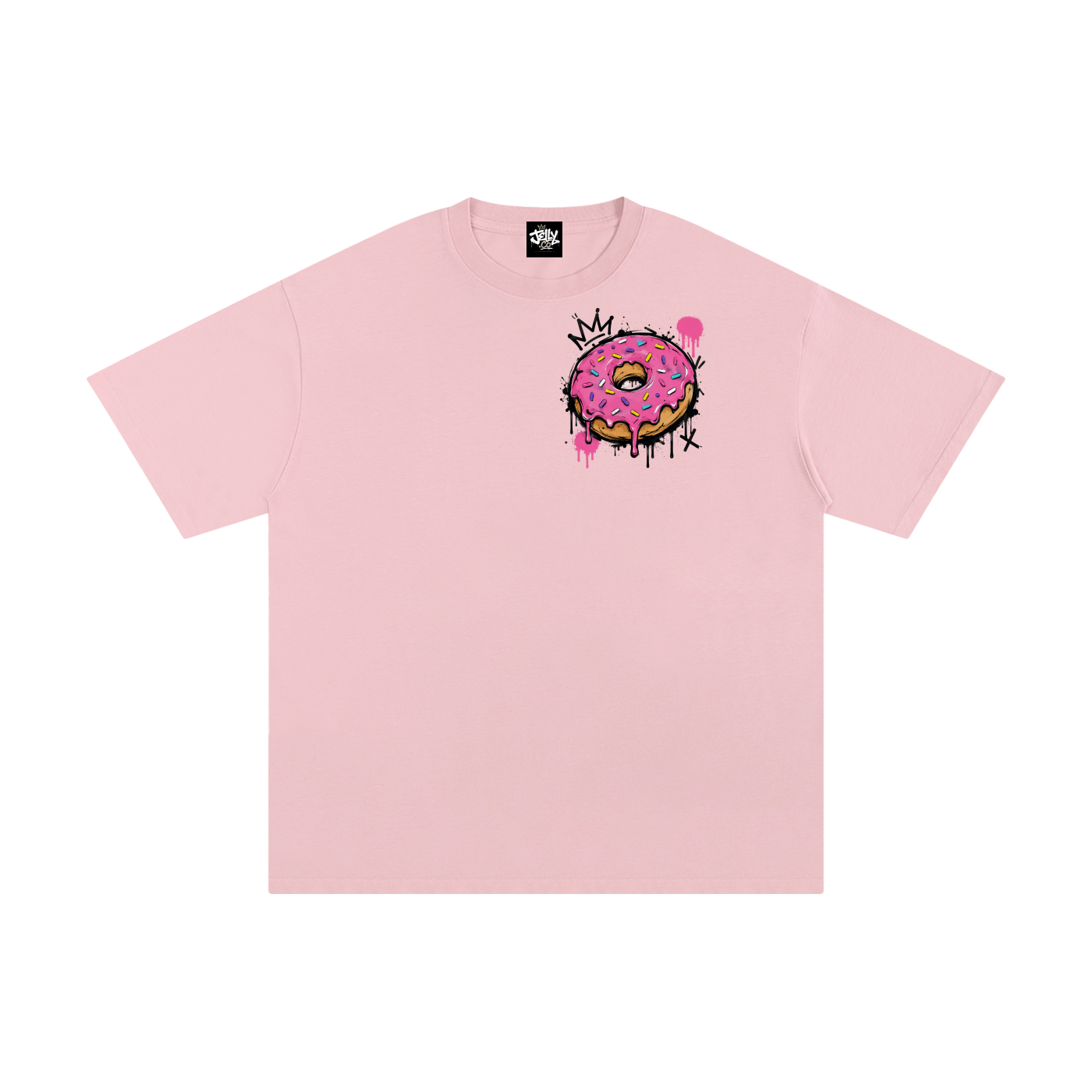 Jelly.Co Hello You Gorgeous Donuts Oversized Graphic T-Shirt