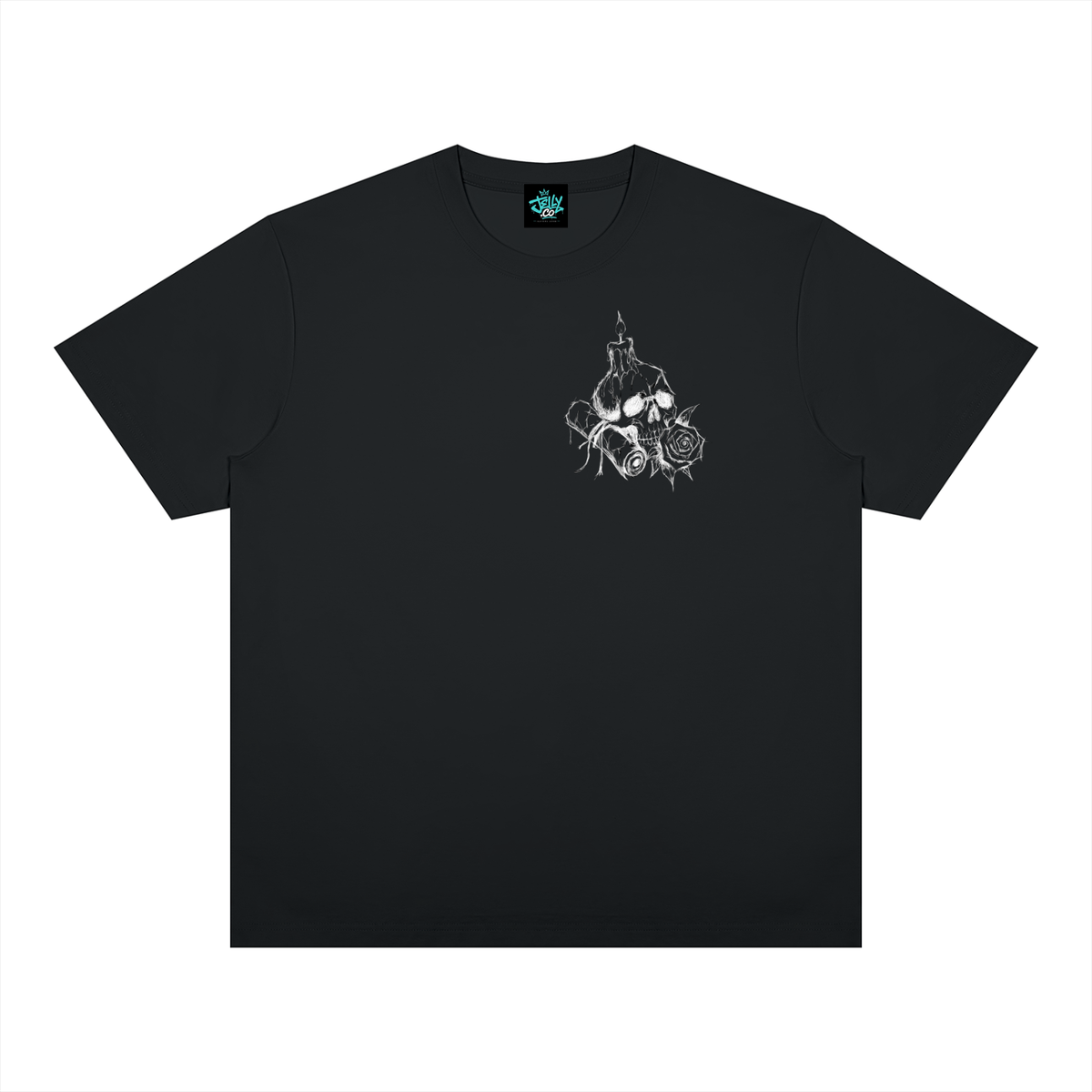 Wicked Roses Oversized Tee | Black