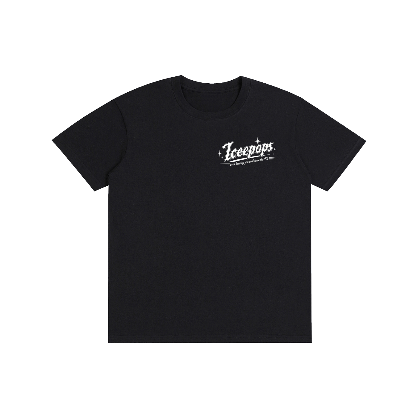 Black Iceepops Vintage Graphic T-Shirt | Unisex Oversized Streetwear Tee